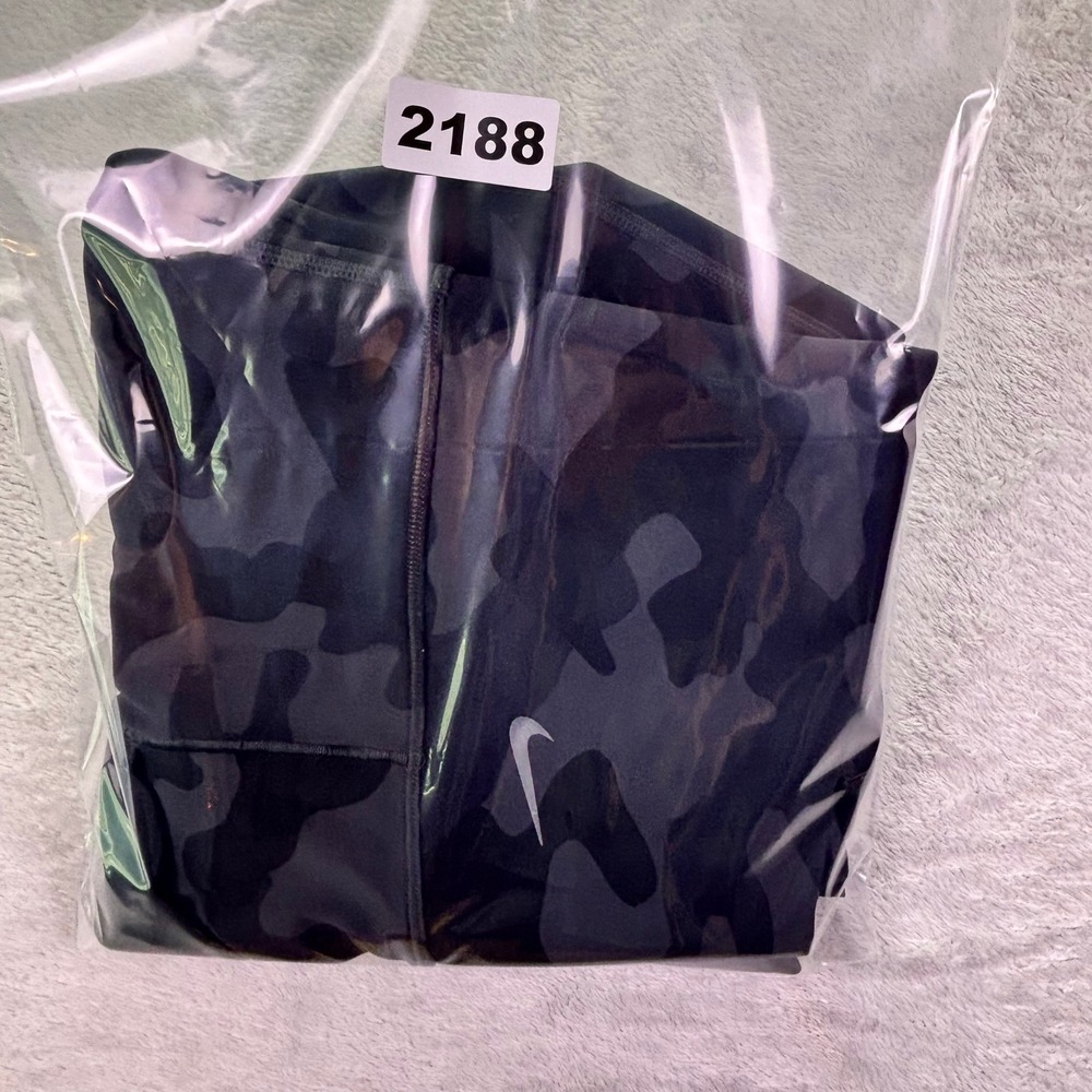 Nike Womens Universa Leggings Large Gray Camo High Rise Dri-FIT Pockets Tights - Picture 9 of 9